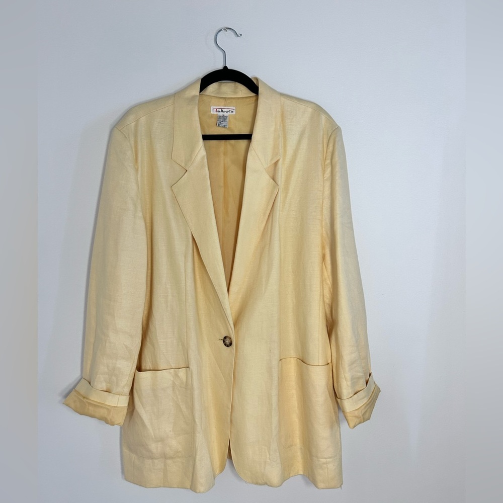 Over Sized Yellow Blazer